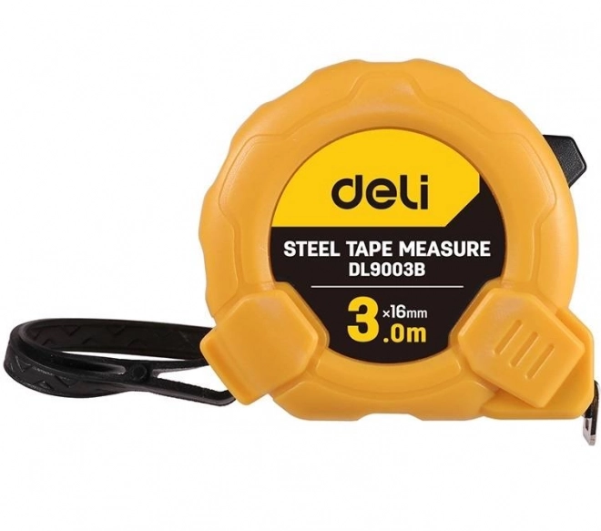 Målebånd 3m/16mm Deli Tools EDL9003B (Gul)