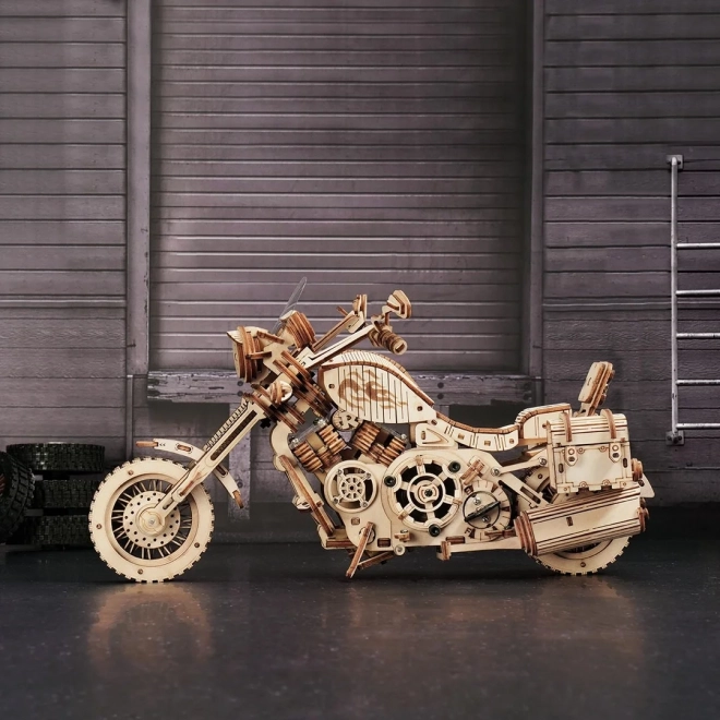 Motorcykel Cruiser LK504 - 3D træbyggesæt