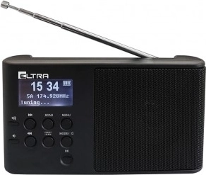 Bærbar radio ULA DAB+ sort