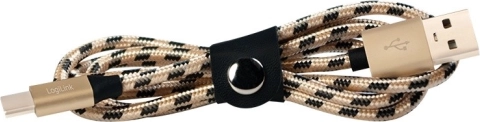 USB-kabel USB-A til USB‑C 2 m, flettet