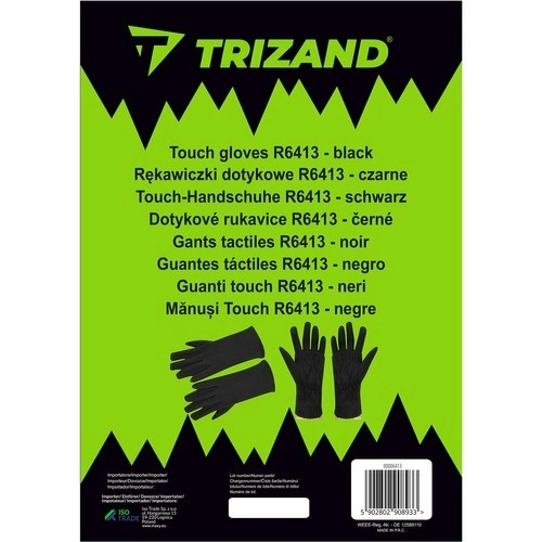 Touch-handsker R6413 - sorte
