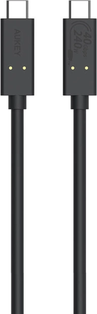 USB-C til USB-C kabel 240W 0,8 m sort