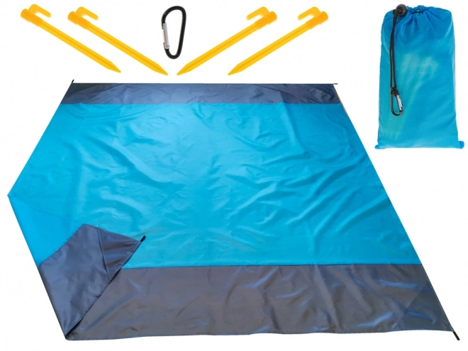 Strandmåtte vandtæt campingtæppe 210x200
