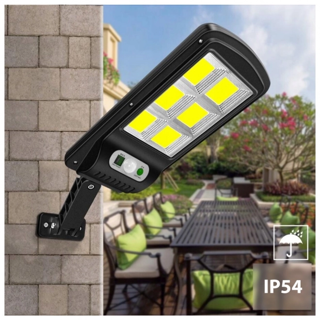Solcelledrevet gadelys LED med sensor og fjernbetjening MCE446