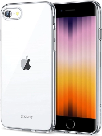 crong crystal slim gennemsigtigt cover til iphone se (2022/2020) / 8 / 7