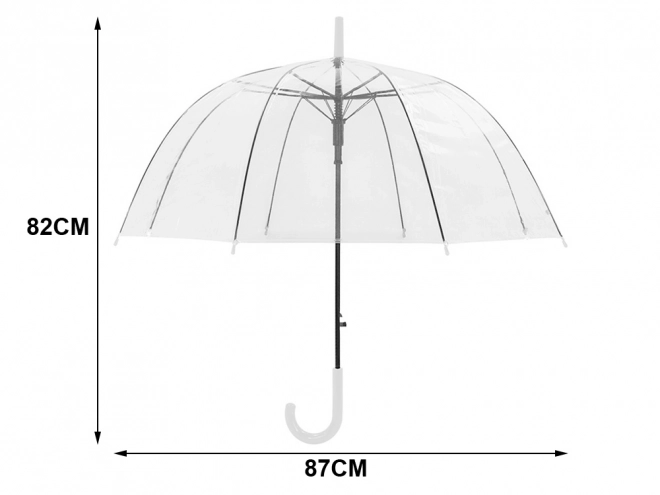 Transparent bryllupsparaply