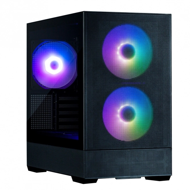 Kabinet P30 Air mATX Mini Tower med ARGB blæsere sort