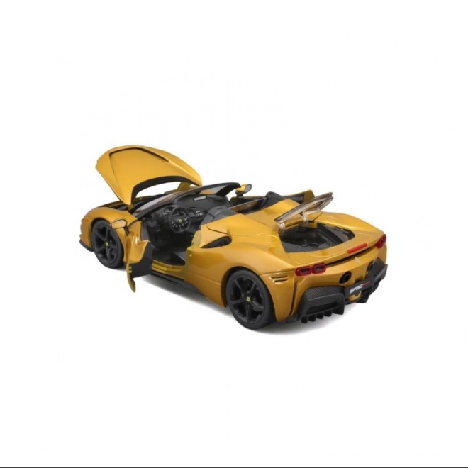 Bburago Ferrari SF90 Spider 1:18 - Gul