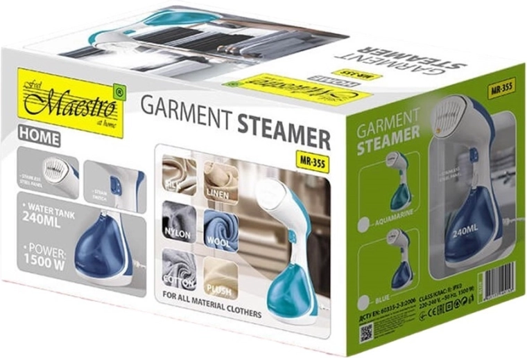 1500 W effekt og 20 g/min damp for hurtige resultater