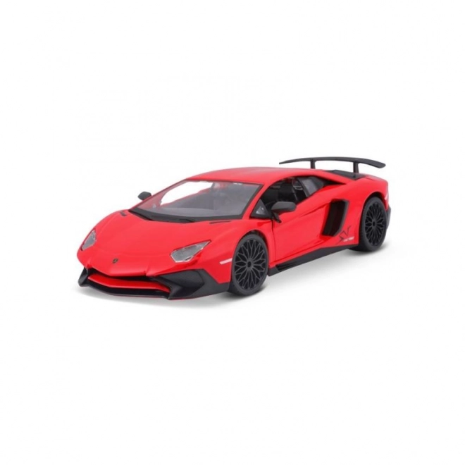 Metalmodel Bburago Lamborghini Aventador rød 1:24