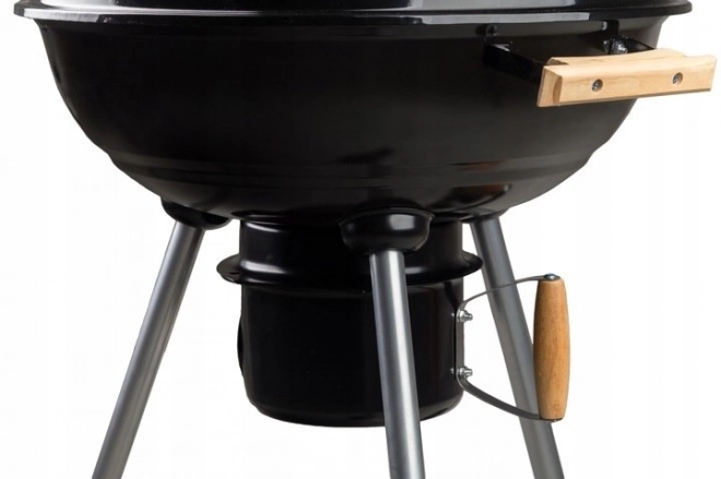 Havegrill med låg på hjul