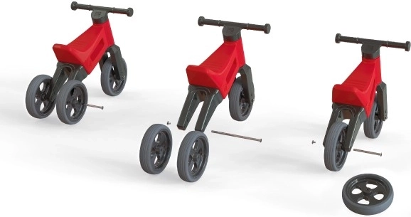 2-i-1: fra trehjuler til balancecykel på et øjeblik