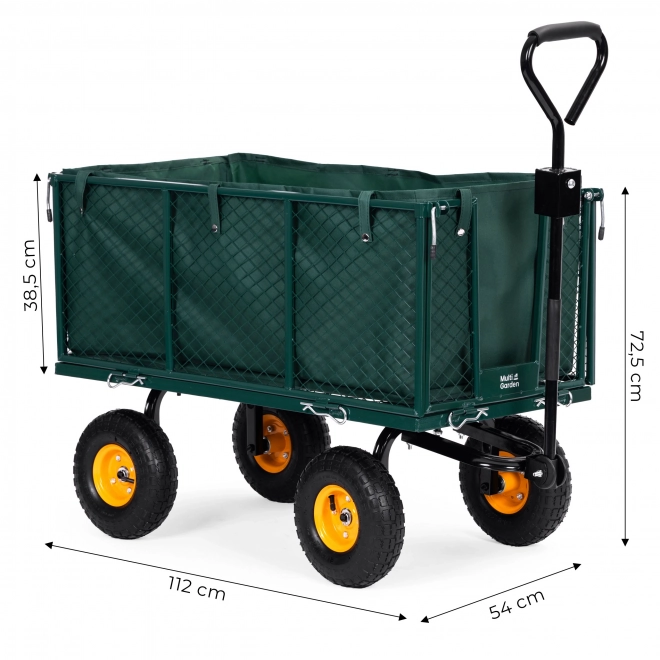 Have transportvogn MultiGarden med åbne sider og store oppustelige hjul