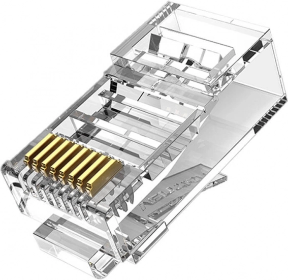 Vention modulære RJ45-stik cat.5e UTP, 50 stk., transparente