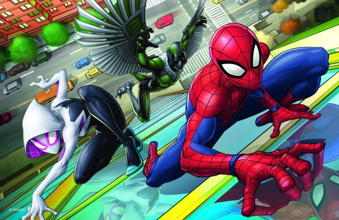 Minipuslespil Spiderman 54 brikker