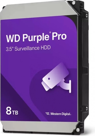 Harddisk WD Purple Pro 8TB 3,5 256MB SATAIII/72000 omdrejninger pr. minut