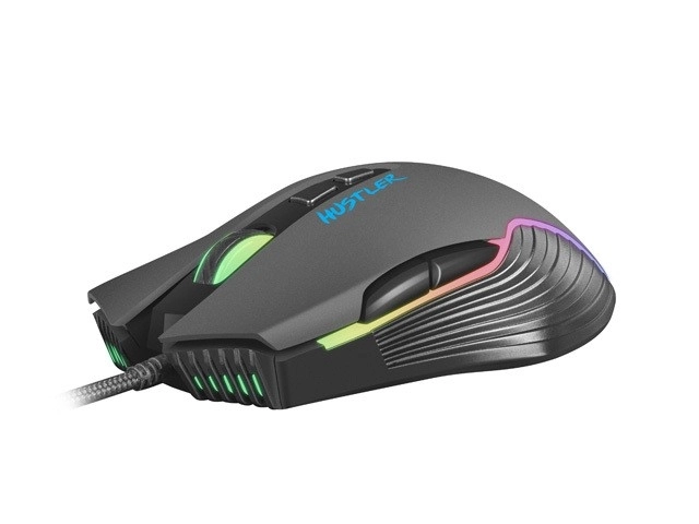 Gamingmus Hustler med RGB-belysning