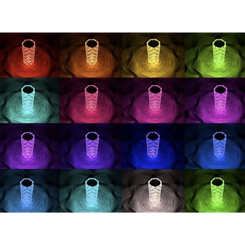 Lampe med LED-projektor - rose, Izoxis 22518
