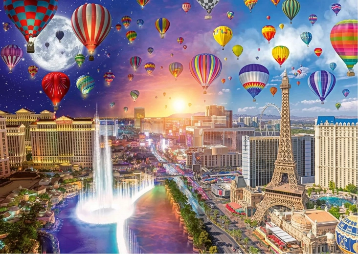 Puslespil SCHMIDT dag og nat: Las Vegas, 1000 brikker