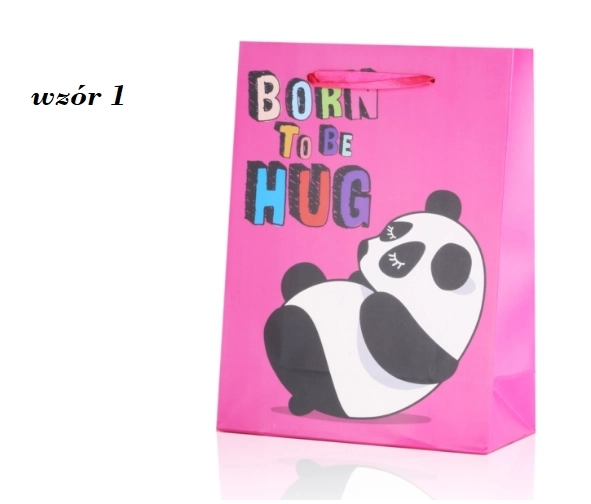 Gavepose panda 24 cm x 18 cm