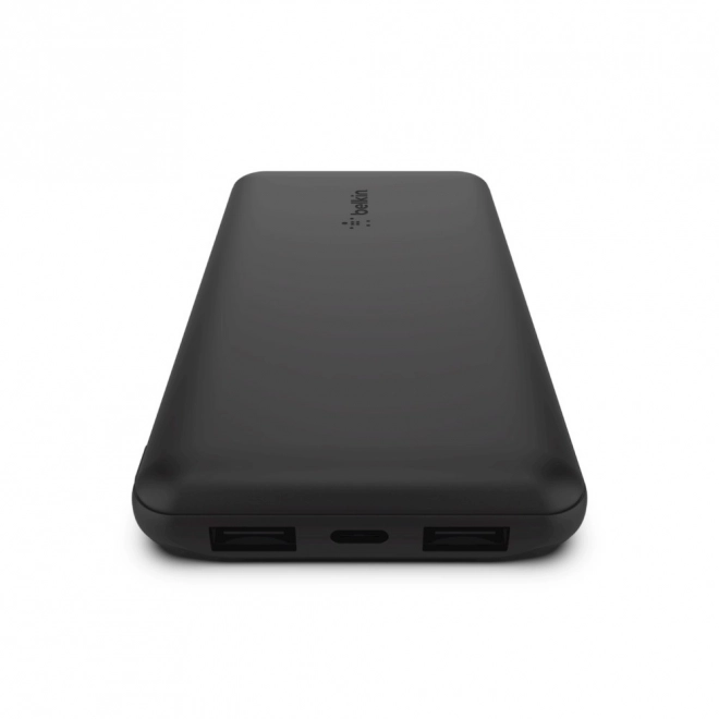 Powerbank 10 000mAh med USB A og C 15W sort