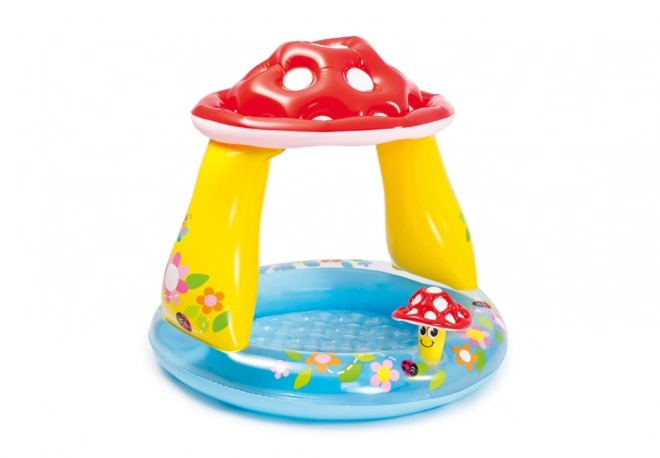 Pool oppustelig bund baby fluesvamp 102x89cm fra 1-3 år