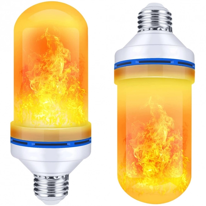 LED-pære med levende flammeeffekt e27 9w