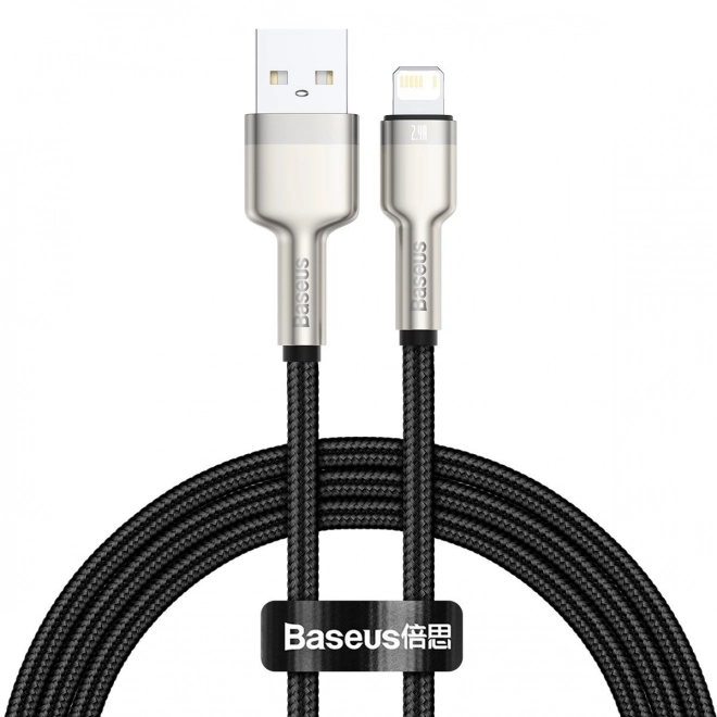 USB kabel til Lightning Baseus Cafule, 2,4A, 1m (sort)