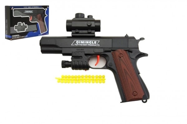 Plastpistol til bløde kugler - 20 cm