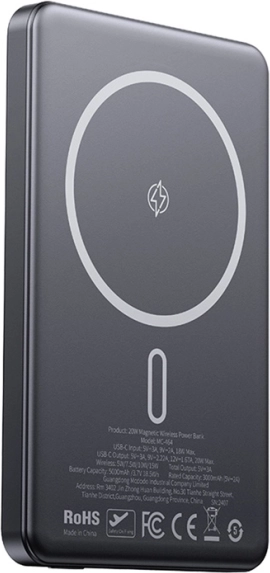 McDodo ultratynd magnetisk powerbank 5000mAh, trådløs, guld