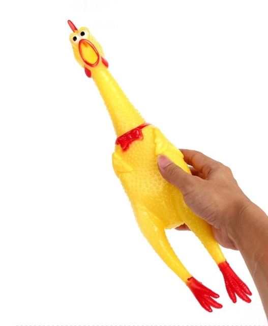 Pivende legetøj til hunde - kylling, 16 cm