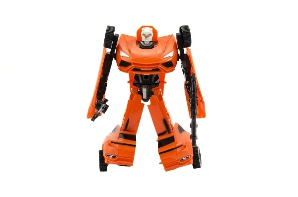 Transformer bil/robot plast 18cm i kasse 19x22x6cm - 1stk