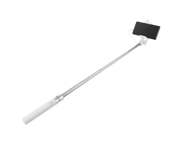 Hvid selfie-stick med ledningsbetjening SF-20W