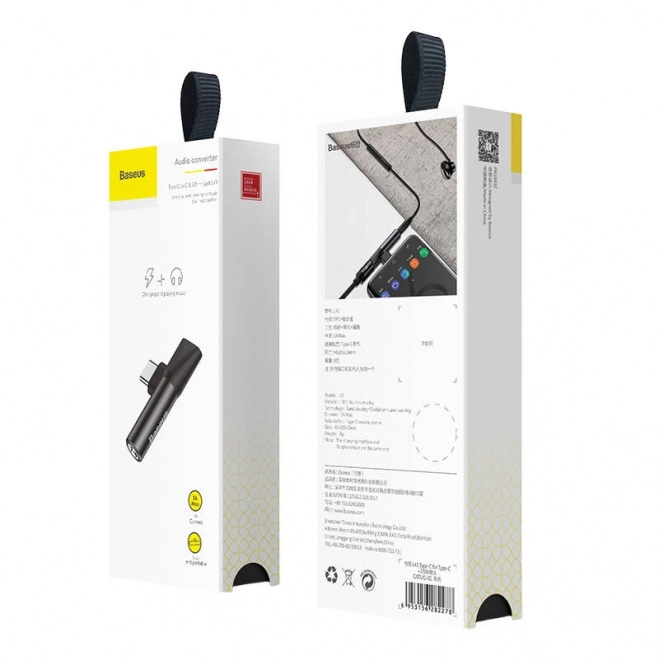 Audioadapter USB-C til mini jack 3,5 mm USB-C (sort)