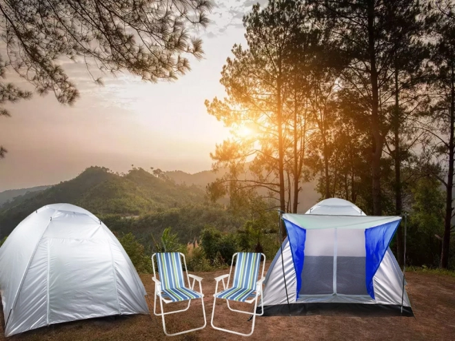 Camping telt med baldakin til 4 personer