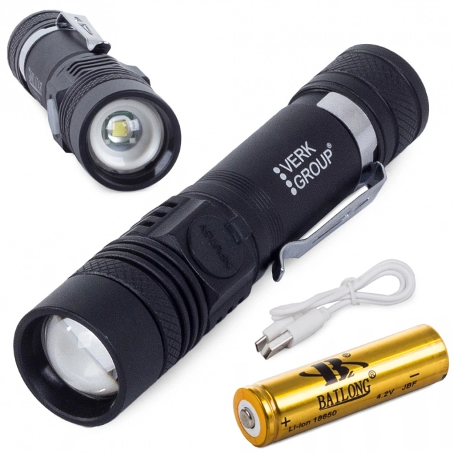 Militær taktisk lommelygte med LED-dioder Cree XM-L T6