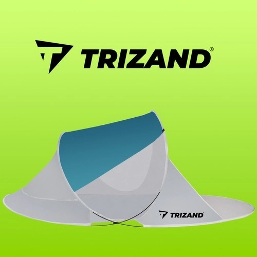 Strand Telt 220x120x90cm - turkis - grå
