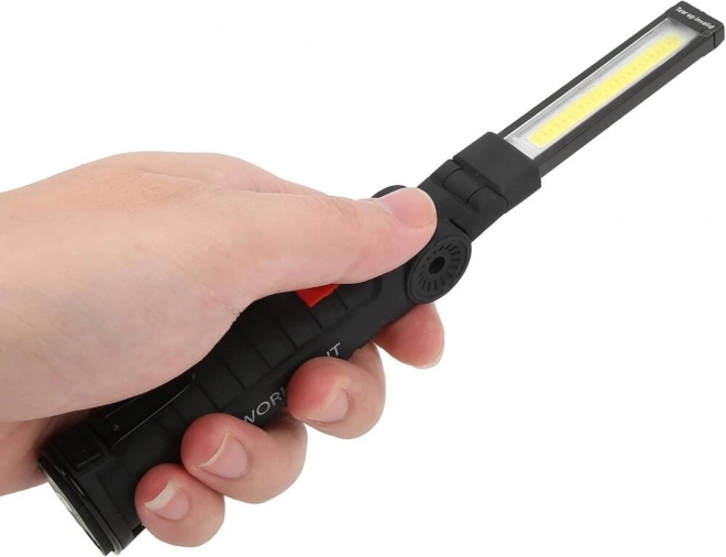 Magnetisk værkstedslampe Magnese med USB foldbar håndtag 5i1