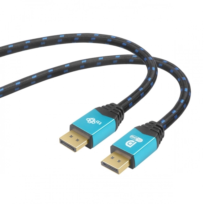 DisplayPort kabel 8K UHD med blå stik 2 m
