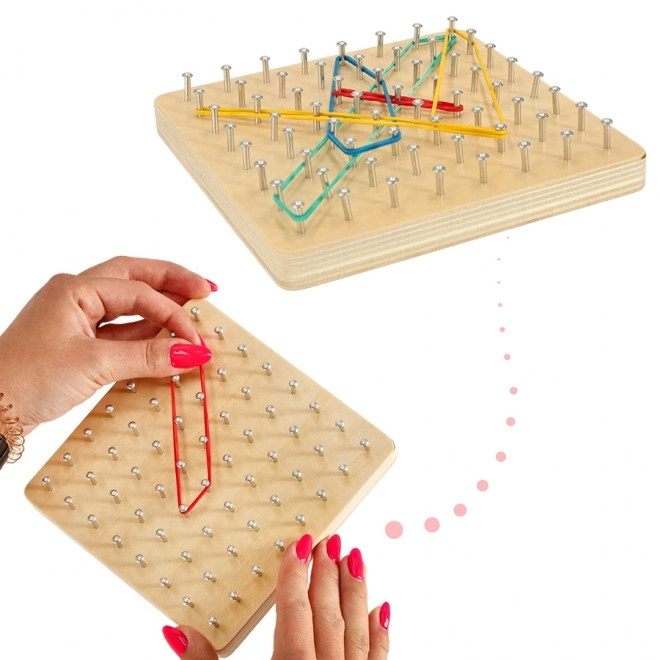 Træplade Geoboard
