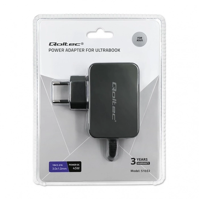 Qoltec Oplader til bærbare computere Asus 45W