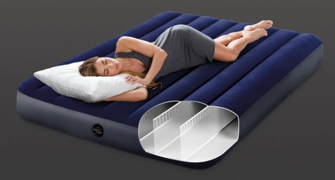 Oppustelig madras INTEX Double Velour 191x137 cm