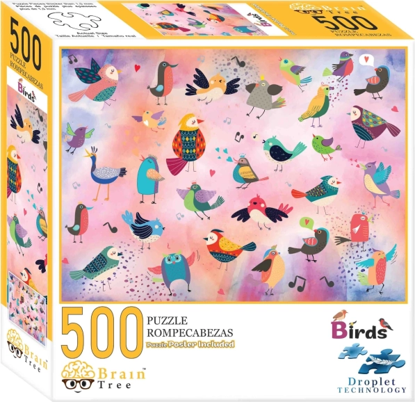 Puzzle Brain Tree Eventyrfugle 500 Brikker