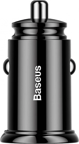 Baseus biloplader 2x USB QC3.0 30W sort