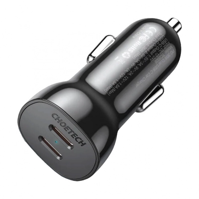 Choetech 40W biloplader med 2x USB-C porte