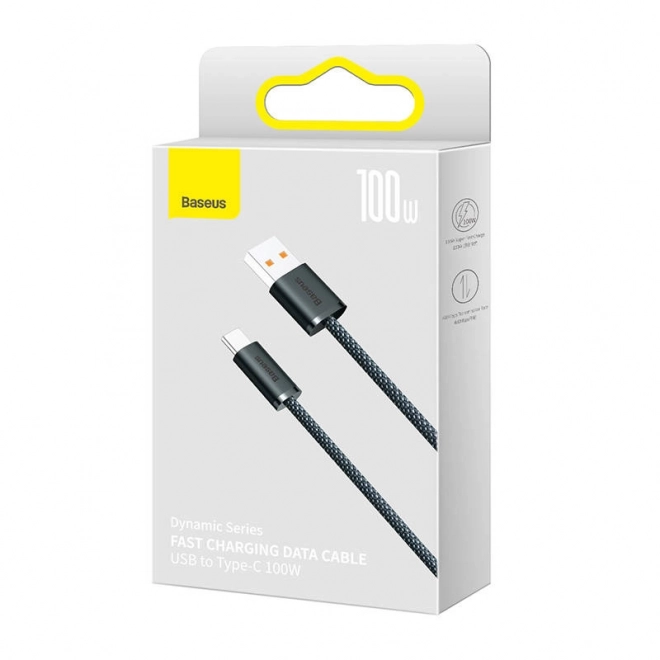 USB til USB-C Kabel Baseus Dynamic Series, 100 W, 1 m (grå)