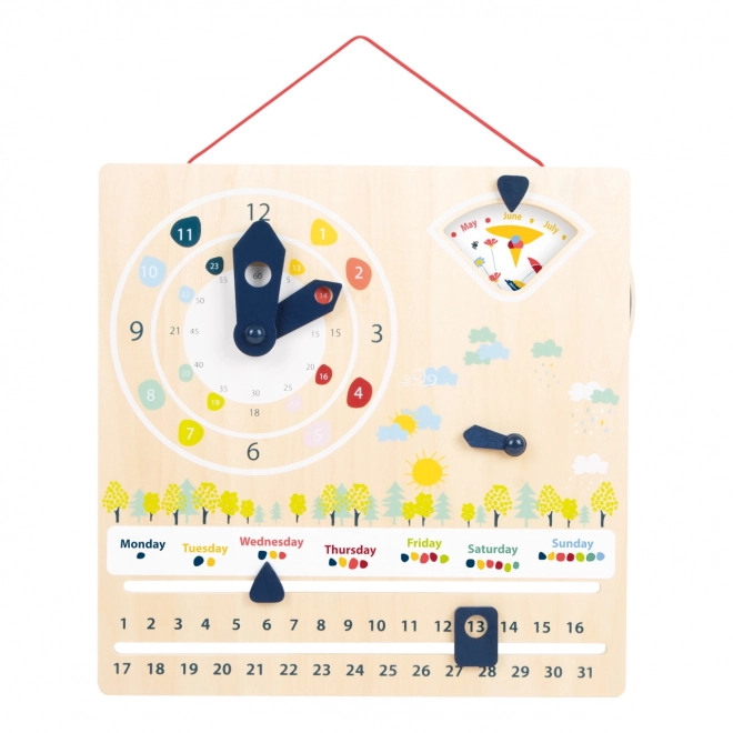Small Foot Didaktisk kalender med ur