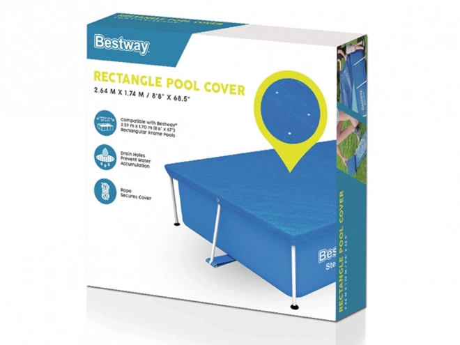 Bestway overdækning til rektangulær pool 259x170 cm