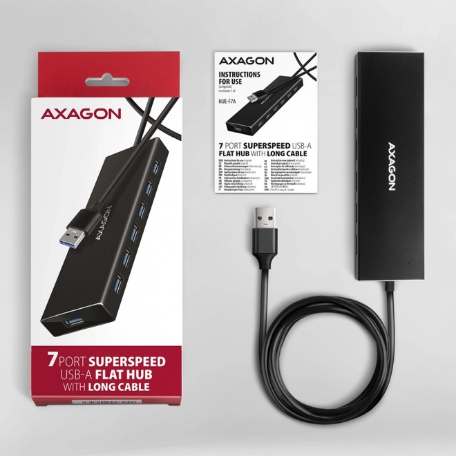 USB Hub 7-Port AXAGON HUE-F7A
