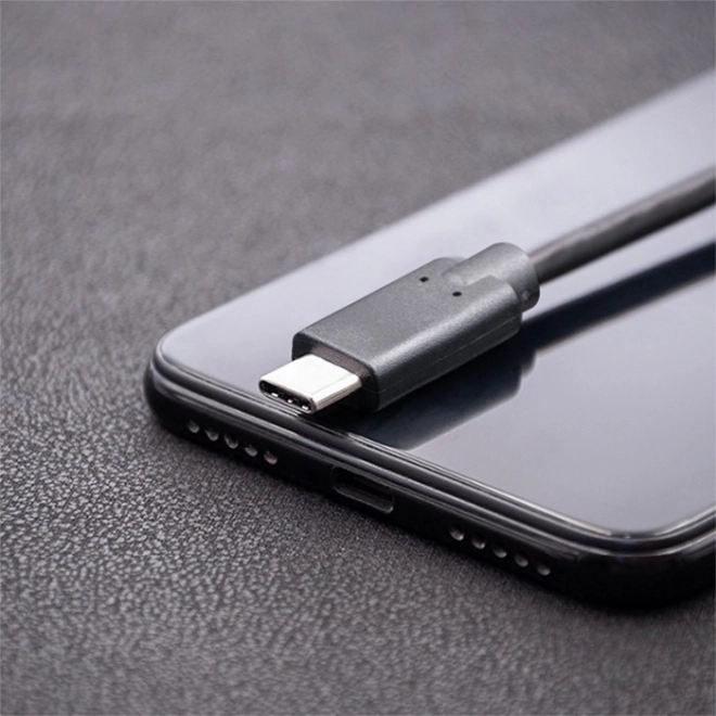 USB-C til USB-C kabel til dataoverførsel og opladning, 3m, sort